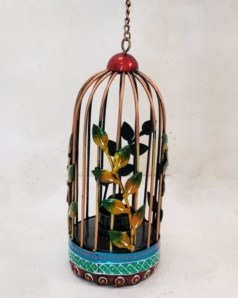Elegance in Iron: Handcrafted Cage Tealight Holder