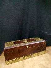Load image into Gallery viewer, Handcrafted Rectangle Box with Brass Fittings: Vintage Elegance
