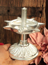 Load image into Gallery viewer, Elegant Metal Pooja Stand: Enhance Your Spiritual Space with Deepak&#39;s Creation
