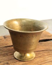 Load image into Gallery viewer, Elegant Vintage Brass Footed Glass: A Timeless Addition to Your Table

