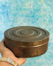 Load image into Gallery viewer, Vintage Brass Container (Katordan) with Carved Lid
