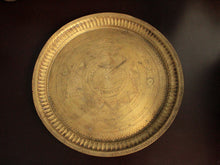 Load image into Gallery viewer, Beautiful Vintage Brass Engraved Plate
