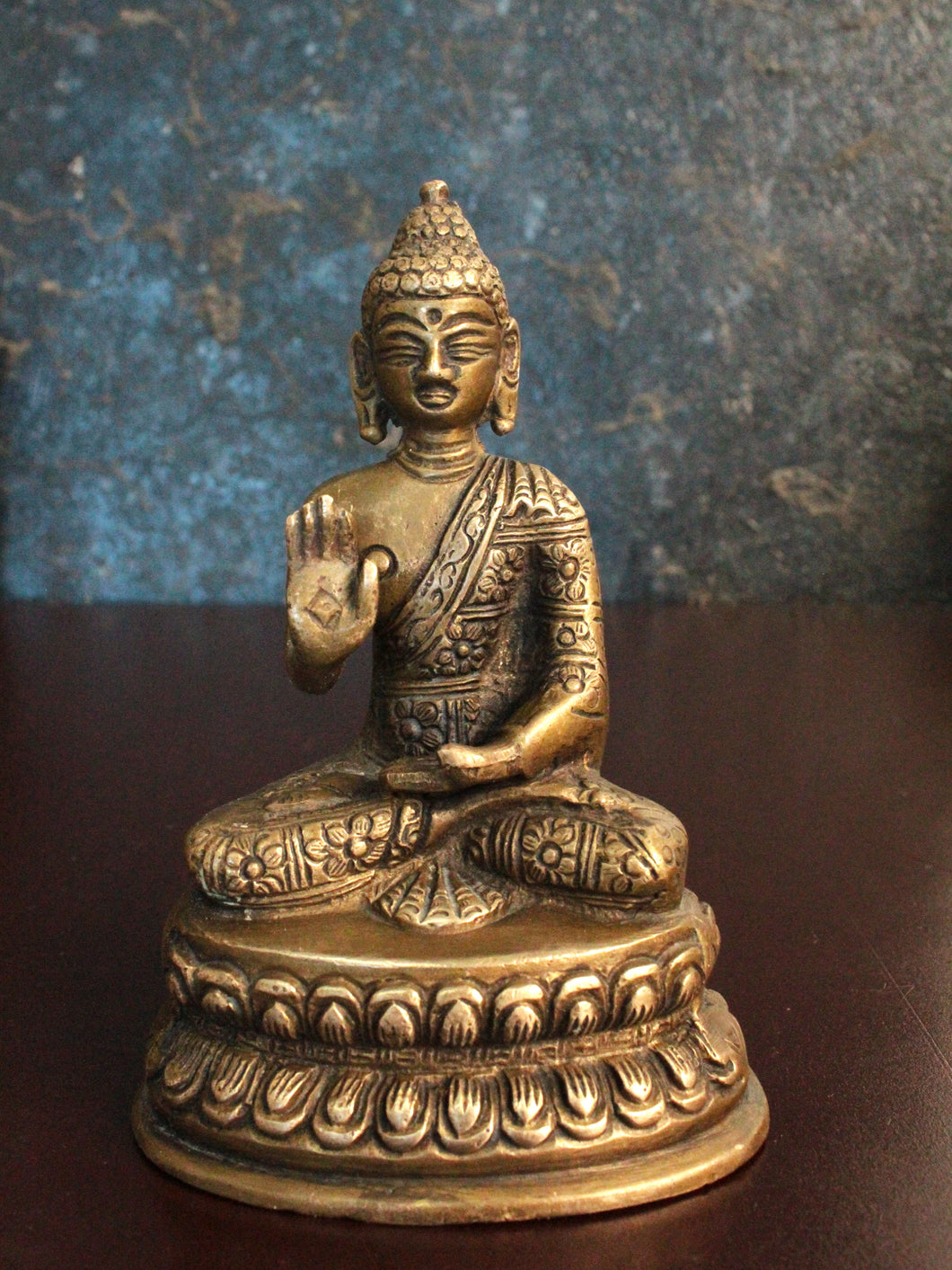 Exquisite Brass Vintage Buddha Statue