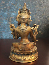 Load image into Gallery viewer, Exquisite Brass Vintage Goddess Tara Statue: A Timeless Work of Art
