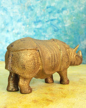 Load image into Gallery viewer, Elegant Vintage Brass Rhinoceros Showpiece - A Timeless Decor Accent
