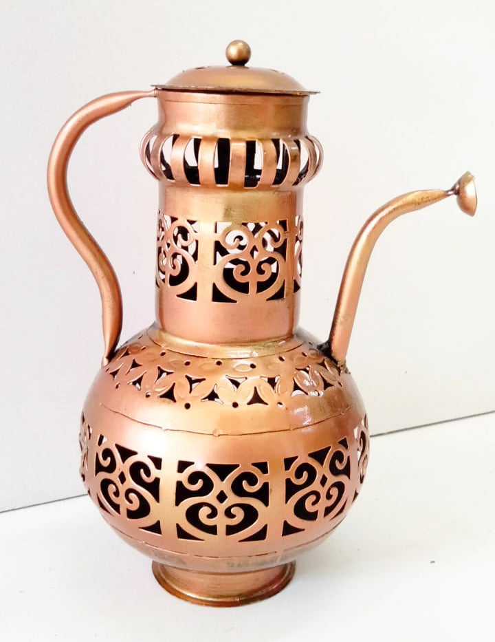 Elegance in Iron: Handcrafted Small Iron Jali Surahi