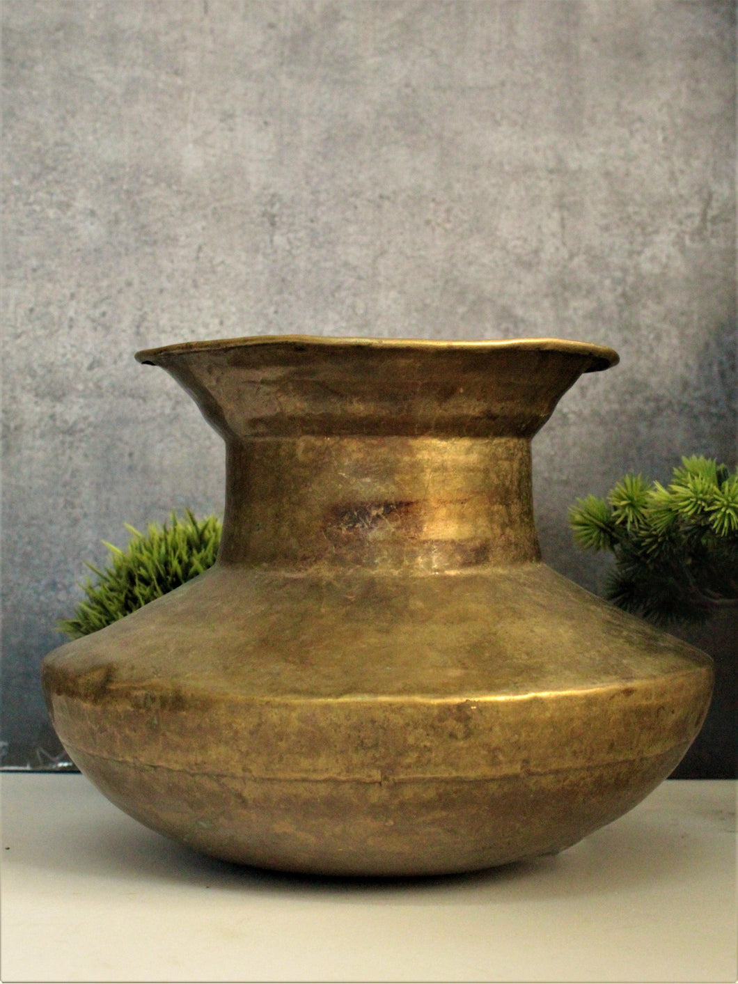 Beautiful Vintage Brass Chari / Oil or Ghee Vessel - Style It by Hanika