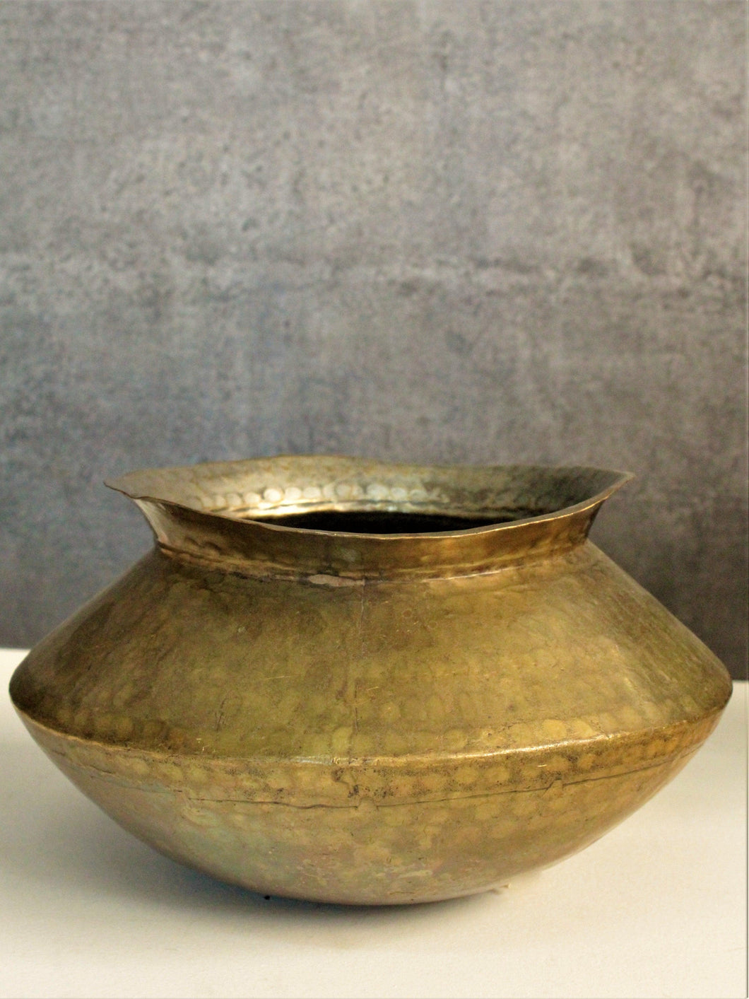 Beautiful Vintage Brass Degchi / Oil or Ghee Vessel - Style It by Hanika