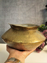 Load image into Gallery viewer, Beautiful Vintage Brass Degchi / Oil or Ghee Vessel - Style It by Hanika
