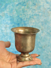 Load image into Gallery viewer, Beautiful Vintage Brass Footed Glass - Style It by Hanika
