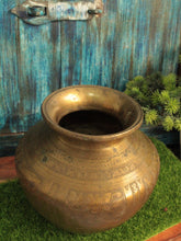 Load image into Gallery viewer, Beautiful Vintage Solid Brass Carved Water Pot - Style It by Hanika
