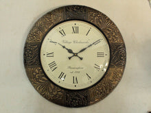 Load image into Gallery viewer, Beautiful Vintage Style Wooden Handcrafted Wall Clock - Style It by Hanika
