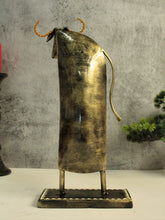 Load image into Gallery viewer, Contemporary Metal Tall Cow Show piece - Style It by Hanika
