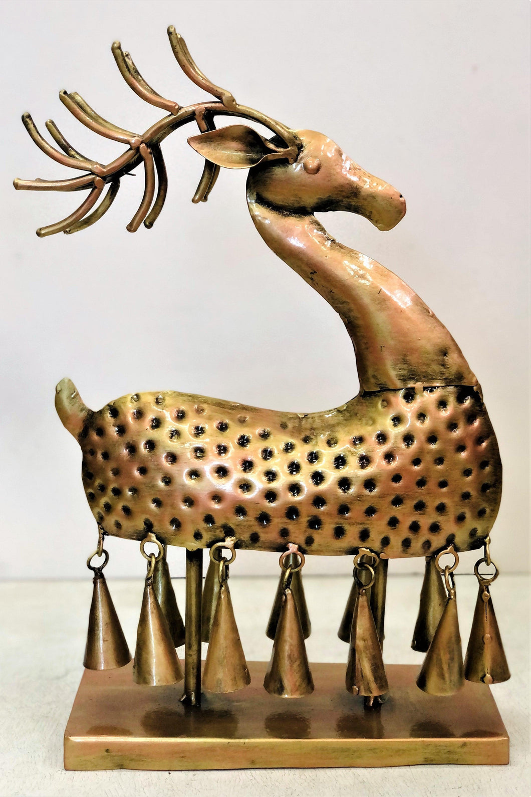 Majestic Deer Showpiece with 10 Harmonious Hanging Bells - Style It by Hanika