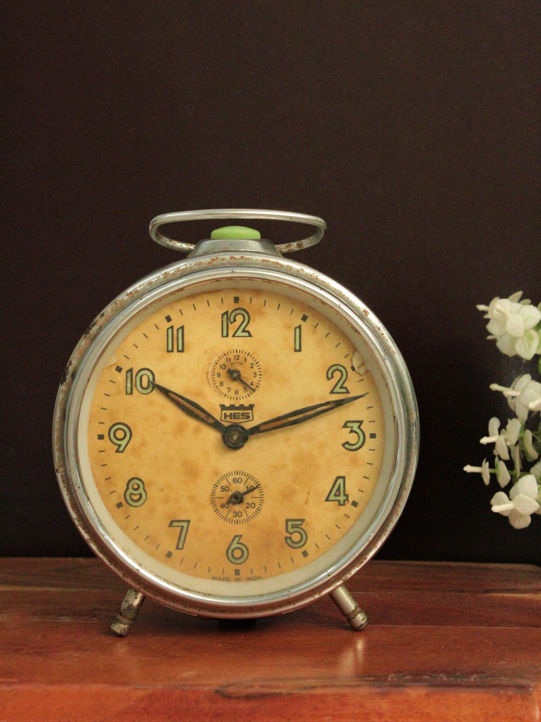 Timeless Swiss Craftsmanship, Made in India: Vintage Alarm Clock by HES - Style It by Hanika
