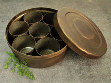 Load image into Gallery viewer, Vintage Brass Container (Masala Box) - Style It by Hanika
