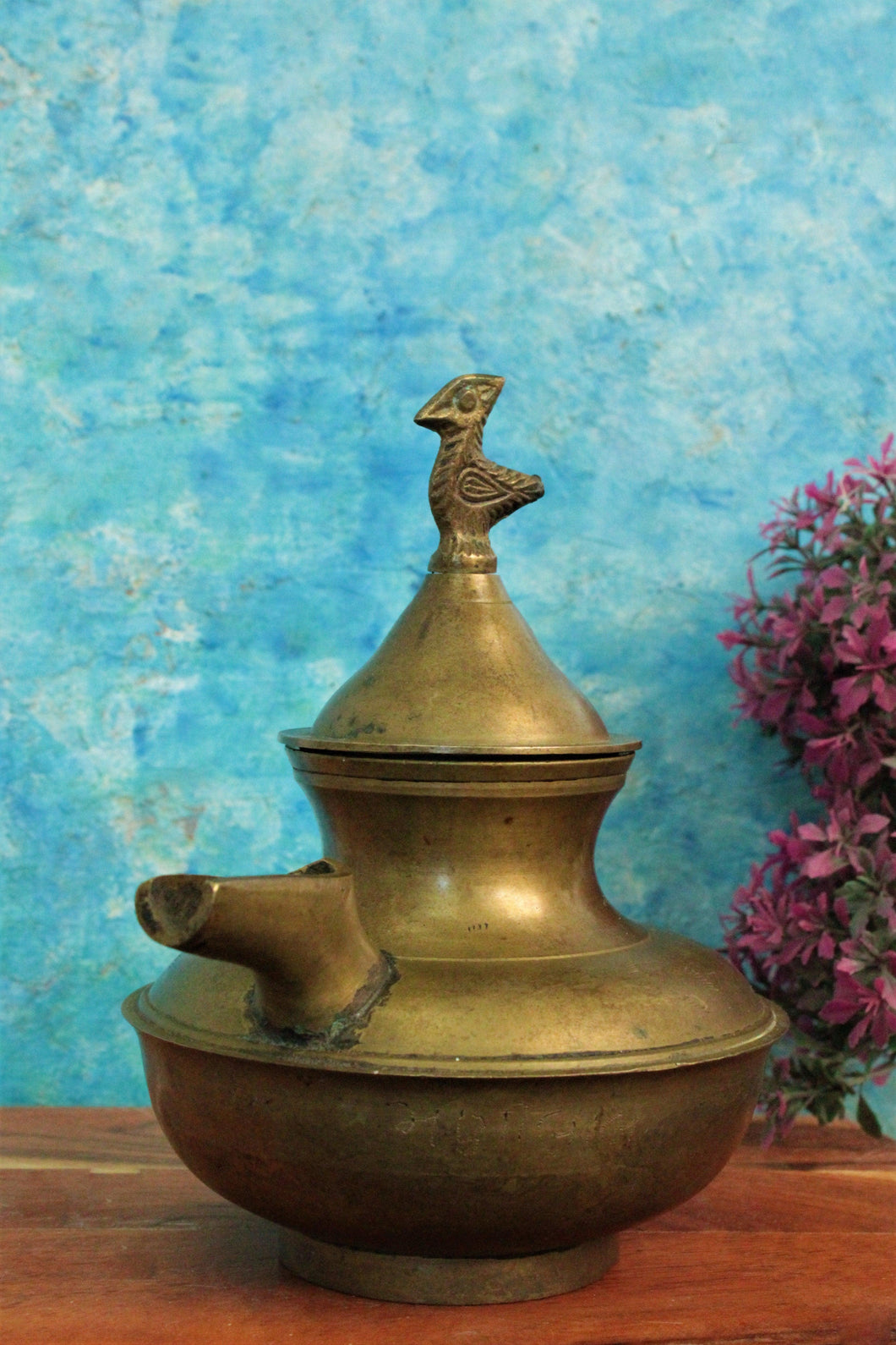 Vintage Brass Ghee Dani / Pot - Style It by Hanika