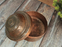 Load image into Gallery viewer, Vintage Copper Container / Dabba - Style It by Hanika
