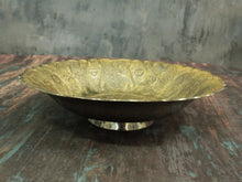 Load image into Gallery viewer, Vintage Embossed Brass Bowl - Style It by Hanika
