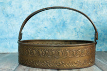Load image into Gallery viewer, Vintage Small Brass Basket with Handle - Style It by Hanika
