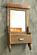 Load image into Gallery viewer, Vintage Wooden Wall Mount Dressing Mirror - Style It by Hanika
