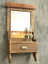 Load image into Gallery viewer, Vintage Wooden Wall Mount Dressing Mirror - Style It by Hanika
