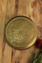 Load image into Gallery viewer, Vintage Brass Container (Katordan) with Carved Lid - Style It by Hanika
