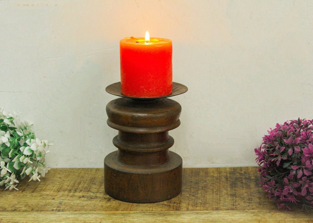 Vintage Wooden Candle Stand