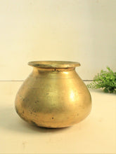 Load image into Gallery viewer, Vintage Beautifully Carved Brass Pot - Style It by Hanika
