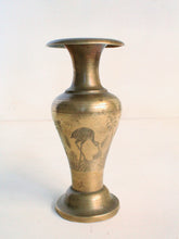 Load image into Gallery viewer, Beautiful Vintage Brass Hand Carved Vase - Style It by Hanika
