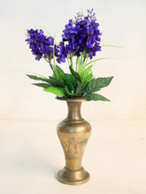 Load image into Gallery viewer, Beautiful Vintage Brass Hand Carved Vase - Style It by Hanika
