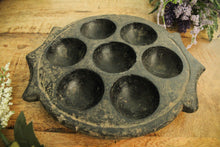 Load image into Gallery viewer, Vintage Black Stone Idli Plate / Tea Light Holder
