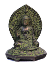 Load image into Gallery viewer, Abhaya Buddha Idol Blessing Buddhism Brass Statue Size 10 x 9.5 x 14 cm - Style It by Hanika
