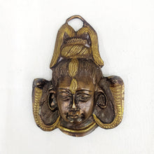 Load image into Gallery viewer, Antique Finish Shankar Face Wall Hanging Size 7.5 x 2.4 x 9.7 cm - Style It by Hanika
