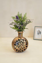 Load image into Gallery viewer, Antique Gold Finish Kudia Cut work Tea Light Holder - Style It by Hanika
