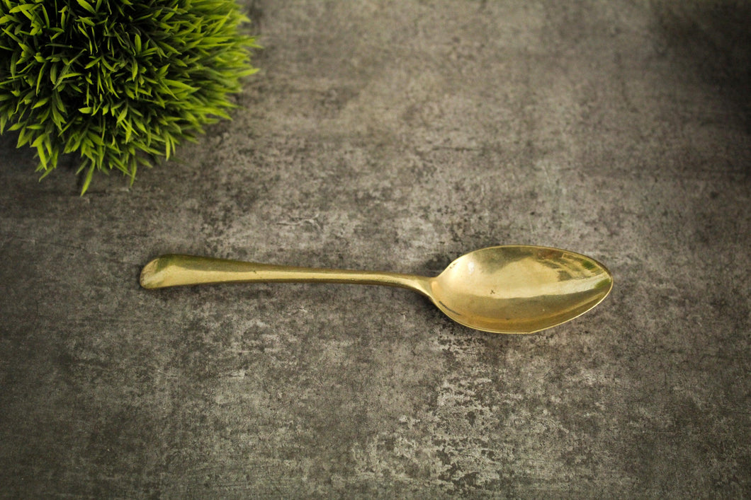 Beautiful Brass Spoon ( 4 x 17.5 x 2 in cm ) - Style It by Hanika