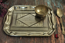 Load image into Gallery viewer, Beautiful Brass Tray Size - 31.5x22x1.5 cm Ideal for Food Photography &amp; Food Styling - Style It by Hanika
