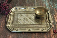 Load image into Gallery viewer, Beautiful Brass Tray Size - 31.5x22x1.5 cm Ideal for Food Photography &amp; Food Styling - Style It by Hanika
