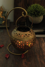 Load image into Gallery viewer, Beautiful Iron Painted Ball Tealight Holder with Stand - Style It by Hanika
