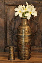 Load image into Gallery viewer, Beautiful Vintage Brass Bottle Planter (Size 8.5x8.5x32 cm) - Style It by Hanika
