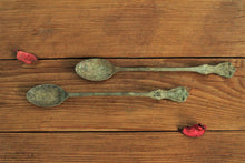 Load image into Gallery viewer, Beautiful Vintage Brass Carved Cocktail Spoon (Length - 7.5&quot;) - Style It by Hanika
