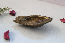 Load image into Gallery viewer, Beautiful Vintage Brass Carved Oil Lamp - Style It by Hanika
