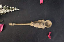 Load image into Gallery viewer, Beautiful Vintage Brass Carved Temple Spoon(Size-6&quot;) - Style It by Hanika
