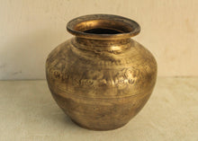 Load image into Gallery viewer, Beautiful Vintage Brass Carved Water Pot - Style It by Hanika
