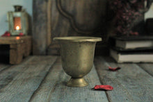 Load image into Gallery viewer, Beautiful Vintage Brass Footed Glass (Height - 3.1&quot;) - Style It by Hanika
