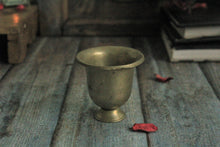 Load image into Gallery viewer, Beautiful Vintage Brass Footed Glass (Height - 3.1&quot;) - Style It by Hanika
