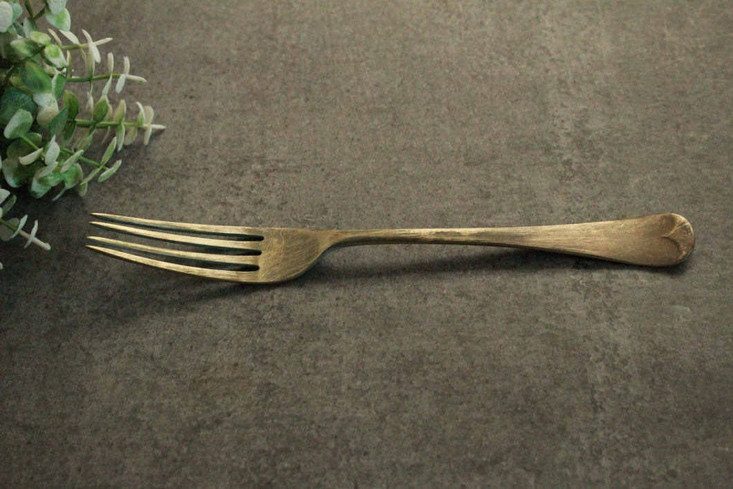 Beautiful Vintage Brass Fork (Length - 7.9