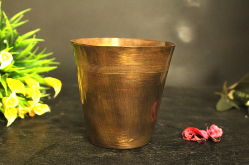 Beautiful Vintage Brass Glass: Ideal for Lassi & Beverages - Style It by Hanika