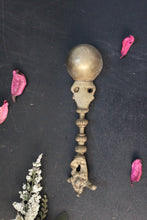 Load image into Gallery viewer, Beautiful Vintage Brass Krishna Finial Temple Spoon(size-6.7&quot;) - Style It by Hanika
