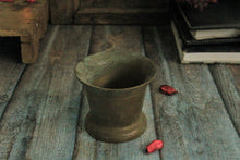 Load image into Gallery viewer, Beautiful Vintage Brass Mortar (Height - 3.3&quot;) - Style It by Hanika
